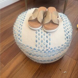 Chic Gold Slide Sandals